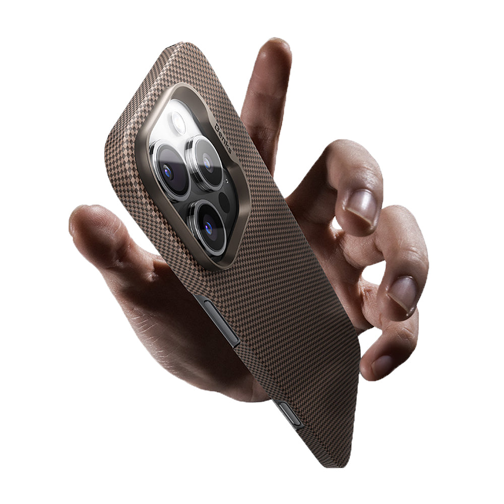 Benks Ultra Lightweight ArmorTint ArmorAir iPhone 16 Pro Max M-safe Şarj Özellikli Kevlar Kılıf Benks Ultra Lightweight ArmorTint ArmorAir iPhone 16 Pro Max M-safe Şarj Özellikli Kevlar Kılıf